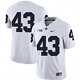 Penn State Nittany Lions 43 Mike Hull White Nike College Football Jersey Dzhi,baseball caps,new era cap wholesale,wholesale hats